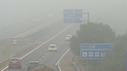 Niebla en las carreteras de Extremadura