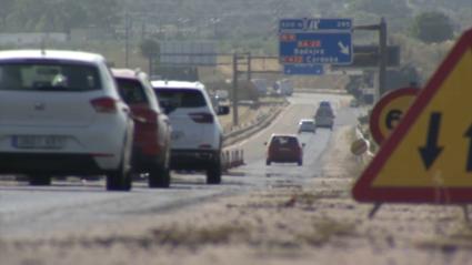 Obras en la A-5 en Badajoz