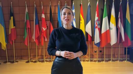 María Guardiola en Bruselas