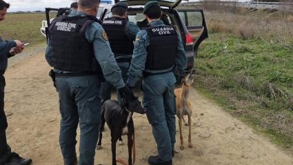 Interceptados tres cazadores furtivos