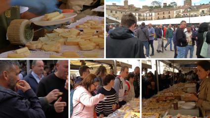 Visitantes durante la Feria Nacional del Queso de Trujillo