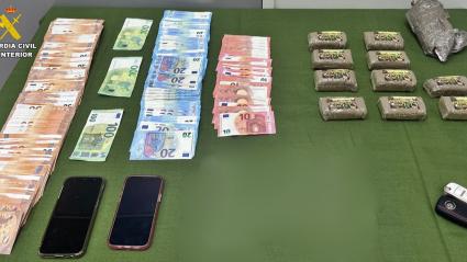 Detenido cuando transportaba más un kilo de hachís a la altura de Valverde de Leganés