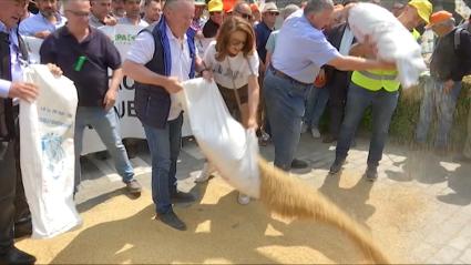 Protestas del sector del cereal
