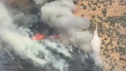 Incendio cerca de Plasenzuela