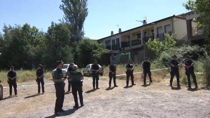 Dispositivo policial tras el asesinato de una mujer de Aldeanueva del Camino