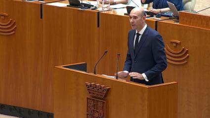 José Ángel Sánchez Juliá durante el Debate sobre el Estado de la Región