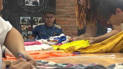 Taller textil en Villafranca de los Barros