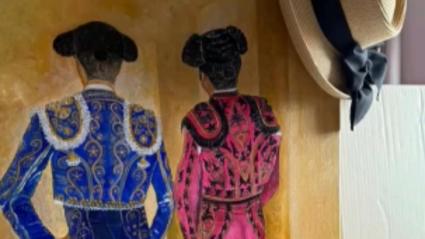 La pintora cacereña Carmina Santos expone sus obras en las Fiestas de la Madeleine de Mont-de-Marsan (Francia)