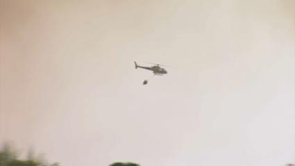 El Infoex activa el nivel 1 en un incendio en Badajoz por posible afección viviendas aisladas