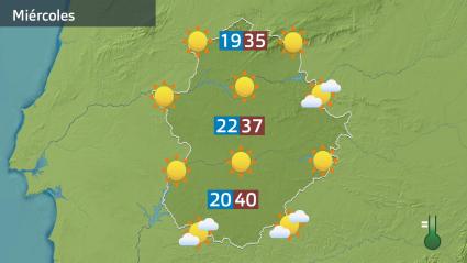 Mapa de previsión del miércoles 30 de julio