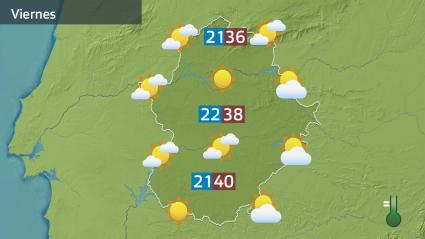 Mapa de previsión del viernes 1 de agosto