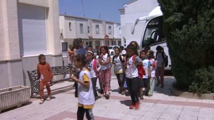 Jóvenes saharauis del programa 'Vacaciones en paz'