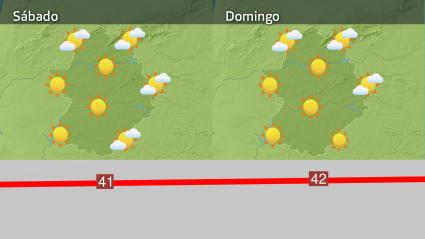 Mapa de previsión del 2 y 3 de agosto