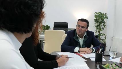 Miguel Ángel Gallardo reunido con la Coordinadora Extremeña de ONGD