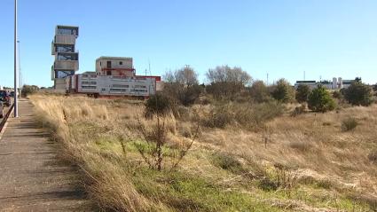 Parcela en la que se instalará la nueva unidad de bomberos forestales en Trujillo