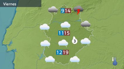 Mapa de previsión del viernes 14 de noviembre