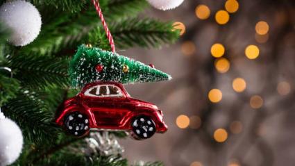 Vehiculo adorno navidad