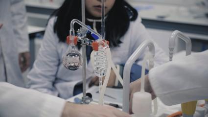 Estudiantes en un centro de formación rural