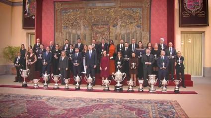 Los galardonados reciben los Premios Nacionales del Deporte