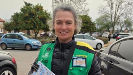 La vendedora de la ONCE Josefina Rodríguez