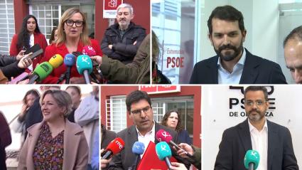 Precandidatos para liderar el PSOE de Extremadura