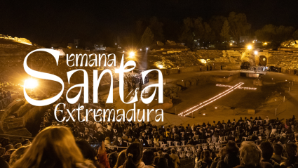 Escenificación del Vía Crucis en el anfiteatro romano