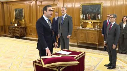 Carlos Cuerpo promete el cargo de vicepresidente primero del Gobierno de España