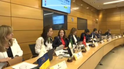 La consejera de Salud en funciones de la Junta de Extremadura, durante la Interterritorial celebrada en Madrid el 27 de marzo de 2026