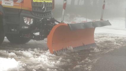 Nieve en la carretera CC-437 en una imagen de archivo