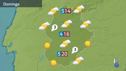 Mapa de previsión del domingo 29 de marzo
