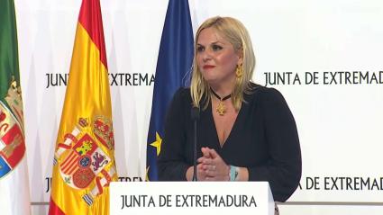 Elena Manzano, portavoz de la Junta de Extremadura en funciones