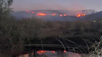 Incendio en Losar de la Vera a 1 de abril de 2026