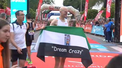 Jorge González, tras finalizar la Media Maratón de Mérida