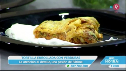 tortilla de verduras con patatera