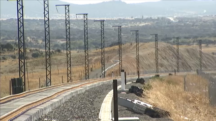 Tramo de las obras del tren 