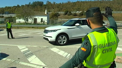 La Guardia Civil en un control de cierre perimetral