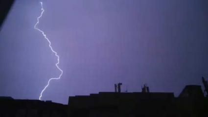 rayos caídos en Extremadura