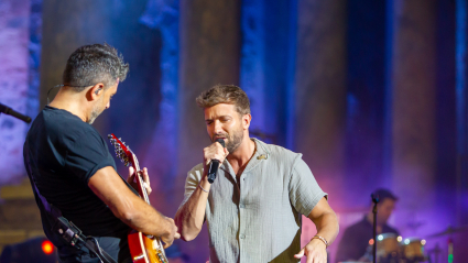 Pablo Alborán, durante su actuación en el Stone&Music Festival