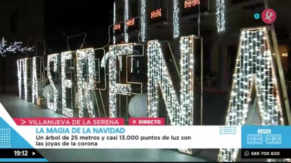 Luces de Navidad en Villanueva de la Serena