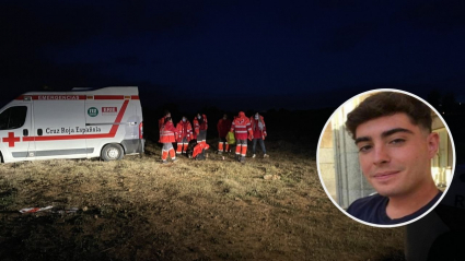 Efectivos de Cruz Roja participando en una de las batidas de búsqueda de Pablo Sierra