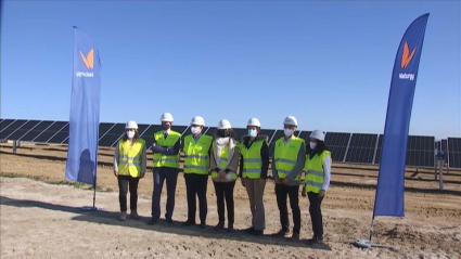 Obras de la planta fotovoltaica de Castuera