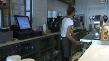 Trabajadoras en una cafetería