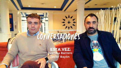 Javier Bayón y Juanma Barrero en el Tryp Medea de Mérida.