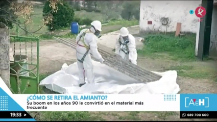 El proceso de retirada de amianto
