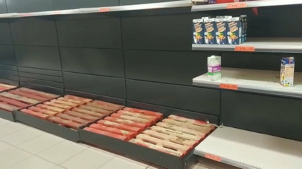 Desabastecimiento en supermercados