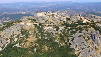 Zona en la que se localiza la grabación en el Pico Villuercas