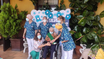 Silveira Martín Díaz ha recibido un homenaje para celebrar su 112 cumpleaños
