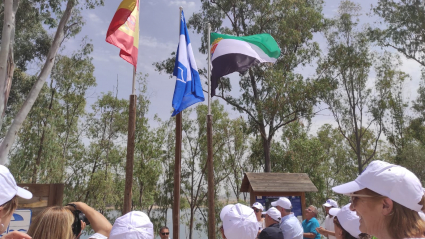 Bandera azul en Campanario