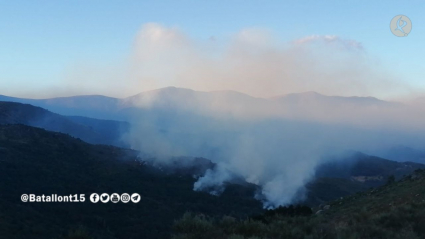 Incendio en La Garganta