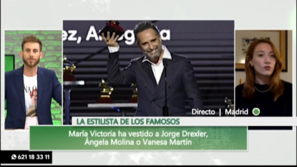 victoria nogales viste a Jorge Drexler en Grammy Latinos